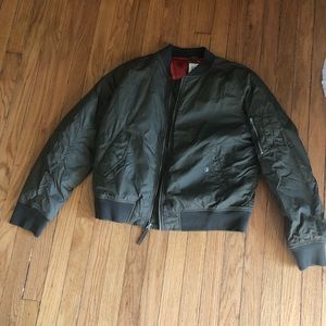 Green Bomber Jacket